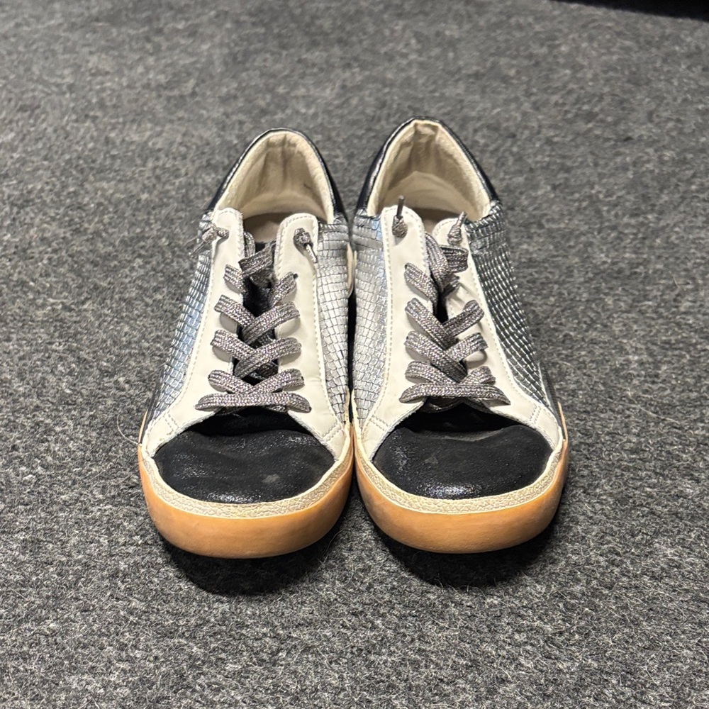 Dolce Vita Women's Sneakers in Black, Silver, and Tan